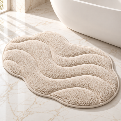 🛁✨ HUSKEER® CloudStep Pro Quick-Dry Bathroom Mat – Plush Water-Absorbent Bath Rug with High-Grip Anti-Slip Base, Soft Cushioned Comfort & Fast-Drying Surface for Showers, Tubs and Everyday Bathroom Floors 🌟